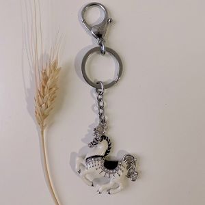 Swarovski carrousel pony key chain